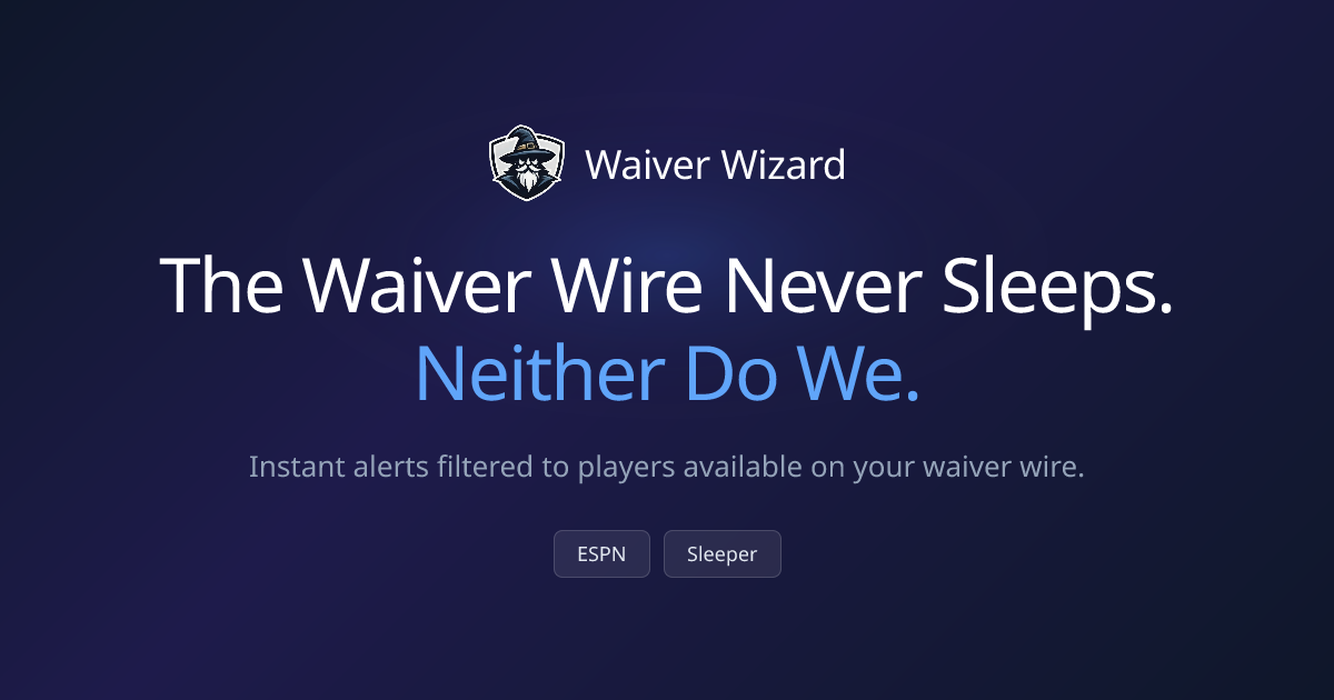 Waiver Wizard preview